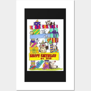 Happy Birthday greeting card Posters and Art